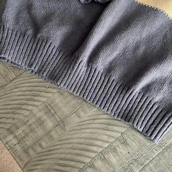 Chicme Women’s Crochet Patchwork V Neck Long Pullover Sweater - Size Small - Picture 10 of 10